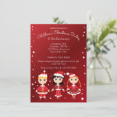 Kerstfeest en cadeauuitwisseling voor kinderen kaart (Staand voorkant)