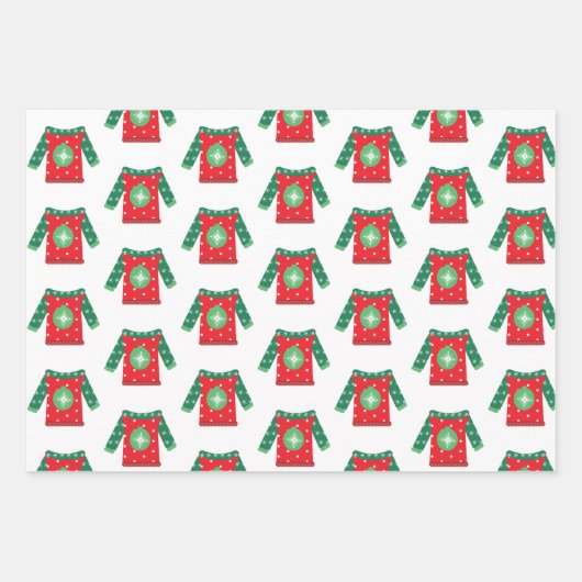 Kerstfeest- en feestgevels inpakpapier vel (Voorkant 3)