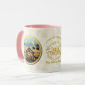 Kerstfeest en hou van je oma mok (Voorkant links)