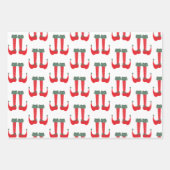 Kerstfeest- en kerstfeestmaal inpakpapier vel (Voorkant 2)