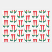 Kerstfeest- en kerstfeestmaal inpakpapier vel (Voorkant)