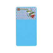 kerstfeest etiket (Voorkant)