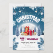 Kerstfeest Evenement Flyer Kaart (Voorkant)