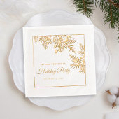 Kerstfeest Evergreen Gold Foil Kantoor Holiday Folie Servetten