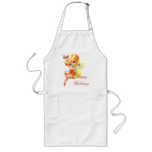 Kerstfeest Faerie Apron - Prettige feestdagen! Lang Schort