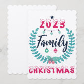 "KERSTFEEST FAMILIE 2023" KAART (Voorkant / Achterkant)