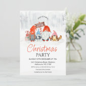 Kerstfeest Familie Kabouters met Jongen en Hond I Kaart (Staand voorkant)