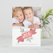 Kerstfeest feestdag banner Fotogroet Feestdagenkaart (Staand voorkant)