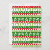 Kerstfeest feestdag in Llama Kaart (Achterkant)