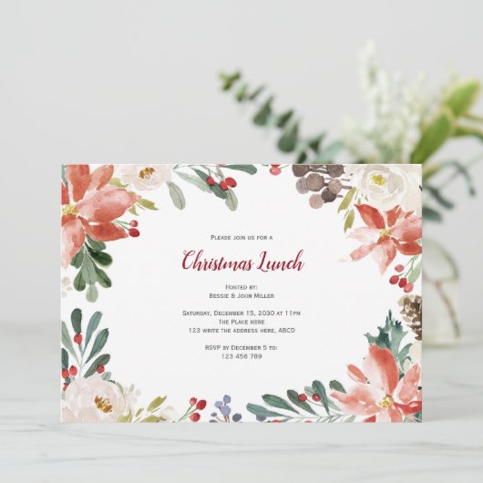 kerstfeest, feestdag kaart (Staand voorkant)