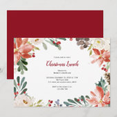 kerstfeest, feestdag kaart (Voorkant / Achterkant)