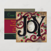 Kerstfeest: feestdag kaart (Voorkant / Achterkant)