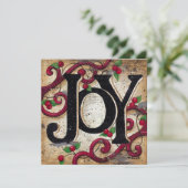 Kerstfeest: feestdag kaart (Staand voorkant)