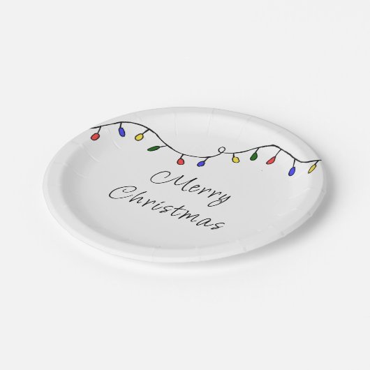 kerstfeest feestdag papieren bordje (Gekanteld)