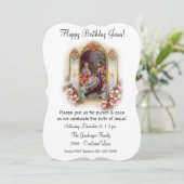 Kerstfeest feestdag voor Jezus Kaart (Staand voorkant)