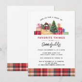 kerstfeest Feestdagen Favoriete Dingen Kaart (Voorkant / Achterkant)