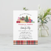 kerstfeest Feestdagen Favoriete Dingen Kaart (Staand voorkant)