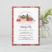 kerstfeest Feestdagen Favoriete Dingen Kaart (Staand voorkant)