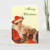 kerstfeest feestdagen kaart (Voorkant)