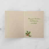  kerstfeest feestdagen kaart (Binnen)