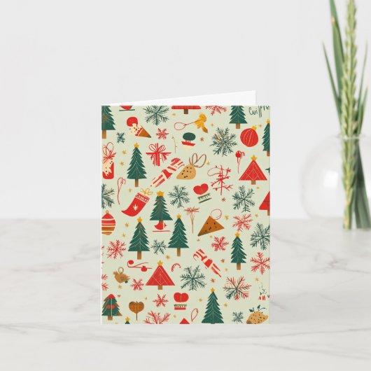 kerstfeest feestdagen kaart (Voorkant)