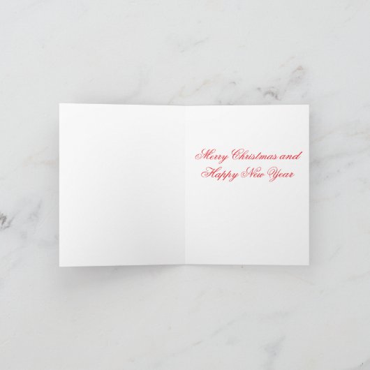 kerstfeest feestdagen kaart (Binnen)