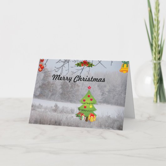 kerstfeest feestdagen kaart (Voorkant)