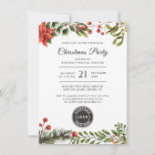 Kerstfeest Feestdagen met Business Logo Kaart (Voorkant)