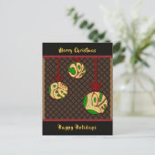 Kerstfeest Feestdagen Vredesliefhebber nieuw jaar (Staand voorkant)