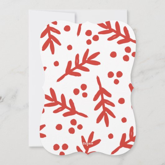 Kerstfeest Feestdagenkaart (Achterkant)