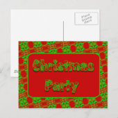 Kerstfeest Feestdagenkaart (Voorkant / Achterkant)