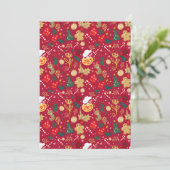 kerstfeest feestdagenkaart (Staand voorkant)