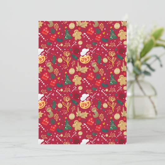 kerstfeest feestdagenkaart (Staand voorkant)