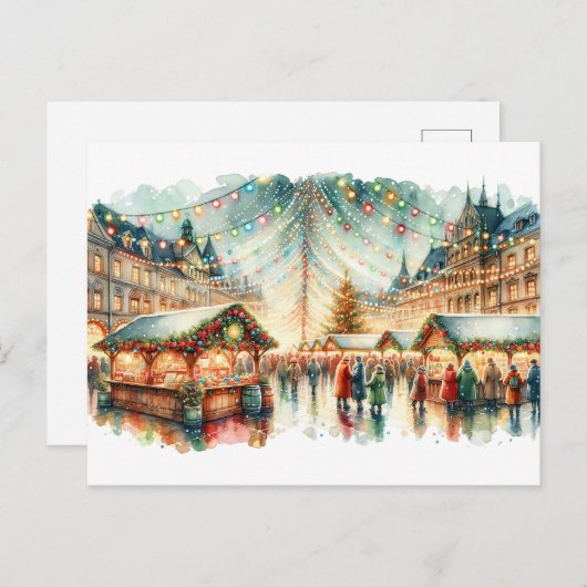 Kerstfeest Feestdagenkaart (Voorkant / Achterkant)