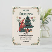 kerstfeest feestdagenkaart (Staand voorkant)