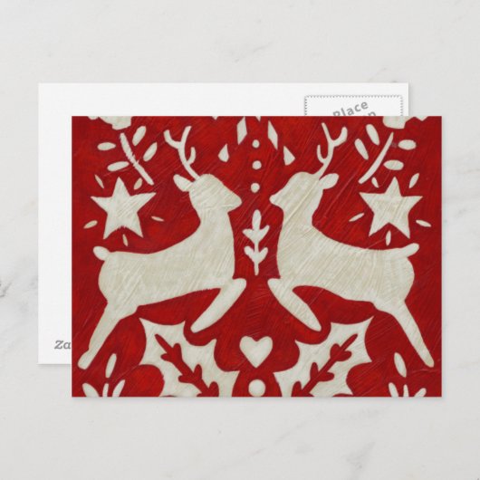 Kerstfeest Feestdagenkaart (Voorkant / Achterkant)