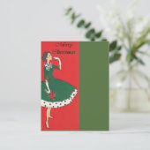  kerstfeest feestdagenkaart (Staand voorkant)