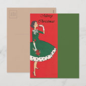  kerstfeest feestdagenkaart (Voorkant / Achterkant)