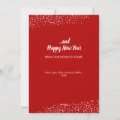  kerstfeest feestdagenkaart (Achterkant)