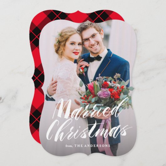 Kerstfeest Feestdagenkaart (Voorkant / Achterkant)