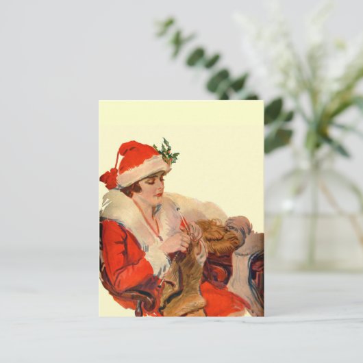 kerstfeest feestdagenkaart (Staand voorkant)