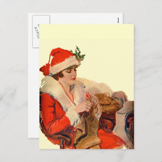 kerstfeest feestdagenkaart (Voorkant / Achterkant)