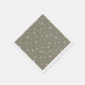 Kerstfeest feestelijk gezellig digitaal patroon servet (Hoek)