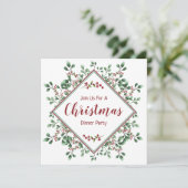 kerstfeest, feestelijk kaart (Staand voorkant)