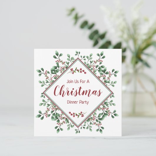 kerstfeest, feestelijk kaart (Staand voorkant)