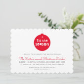 KERSTFEEST feestelijk leuk vet TIS HET SEIZOEN Feestdagenkaart (Staand voorkant)