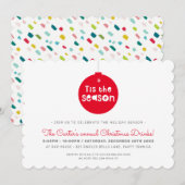 KERSTFEEST feestelijk leuk vet TIS HET SEIZOEN Feestdagenkaart (Voorkant / Achterkant)