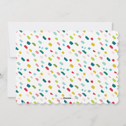 KERSTFEEST feestelijk leuk vet TIS HET SEIZOEN Feestdagenkaart (Achterkant)