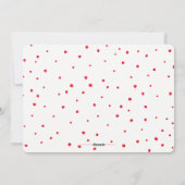 KERSTFEEST feestelijk plezier vet vreugde rood spa Feestdagenkaart (Achterkant)