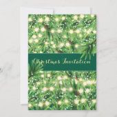 Kerstfeest Feestelijk Vakantiegroen Kaart (Achterkant)